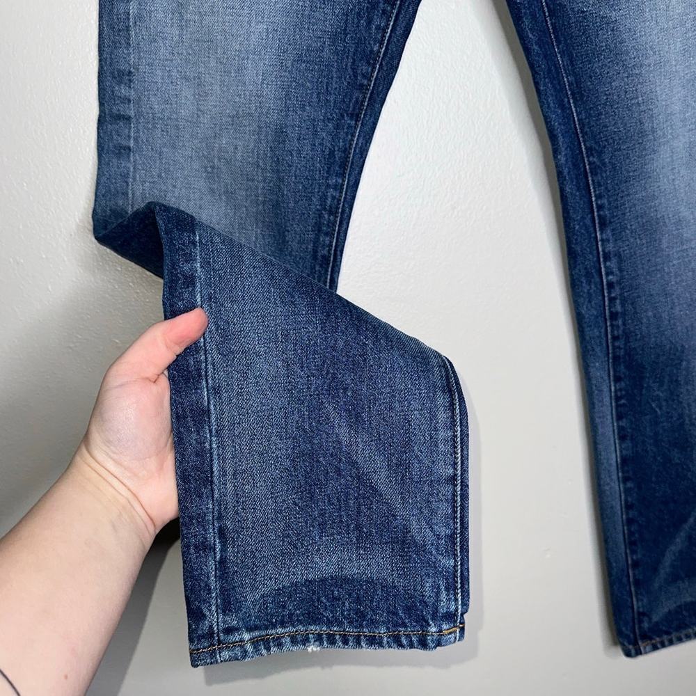 Current Elliott The Slouchy Skinny Jeans Light Blue Wash Distressed Size 25 - Picture 5 of 7